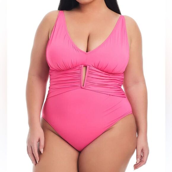 Bleu by Rod Beattie  Ruched One-Piece Swimsuit(Size 2X) - Picture 1 of 9